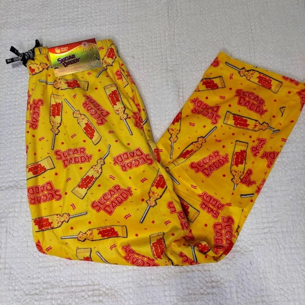 Happy Boxer SUGAR DADDY TOOTSIE POP Fleece Lounge Men's PAJAMA PANTS Large New